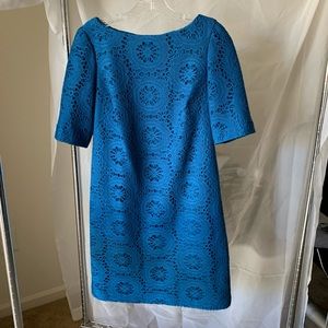 Adrianna Pappel Boat Neck Shift Mini Dress